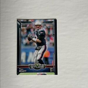 Topps Football Card with Blue and Red Accents